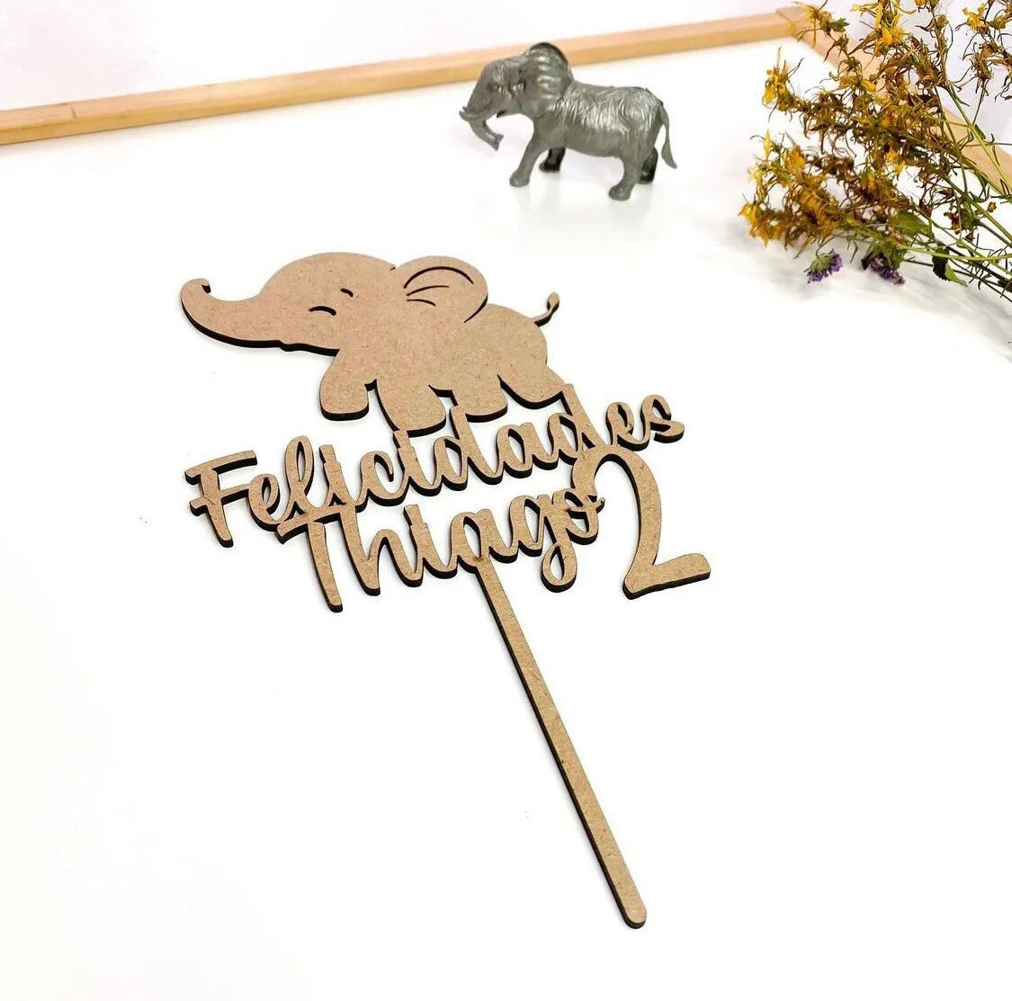 Topper Personalizado Elefante