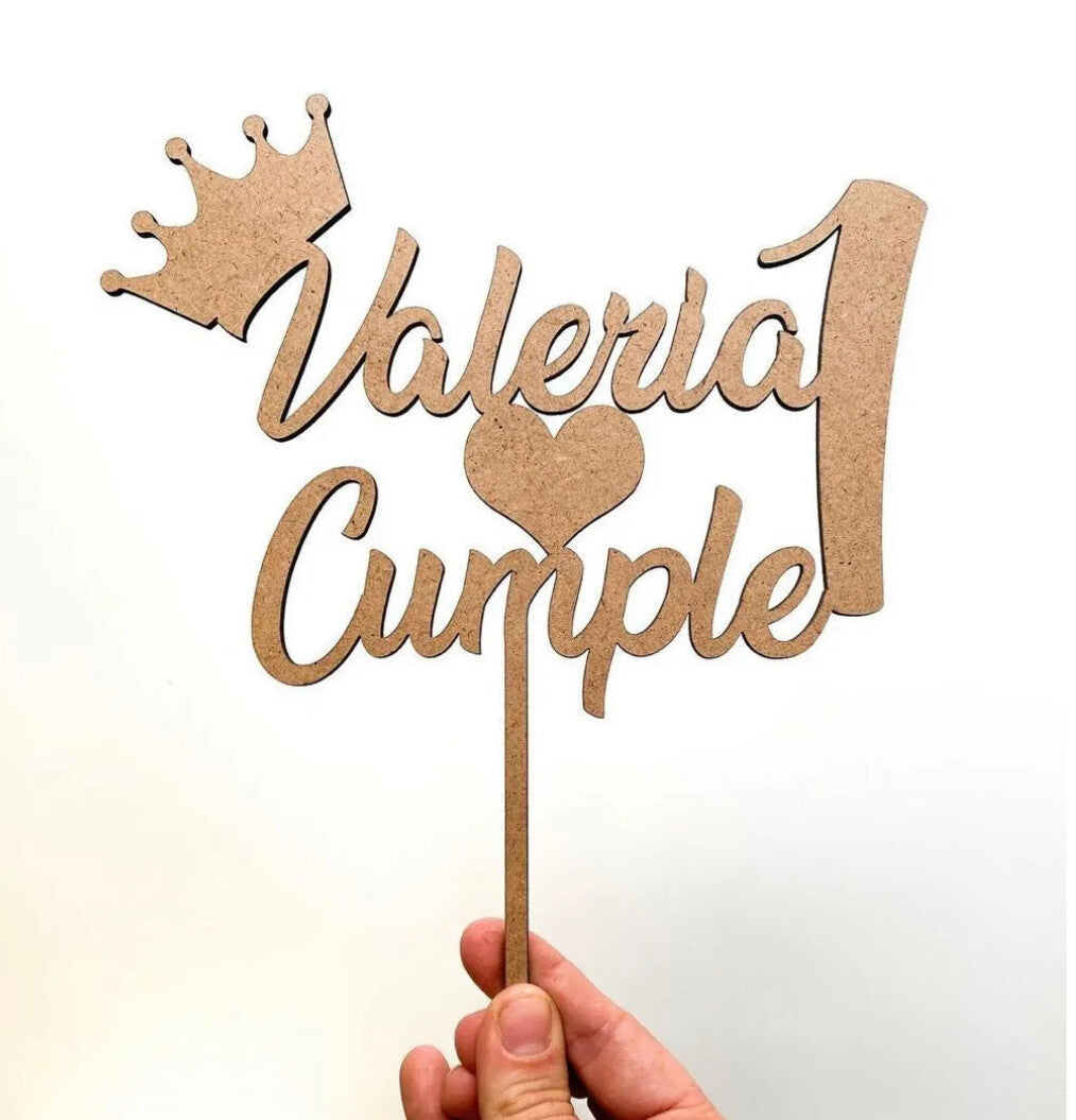 Topper Personalizado Corona