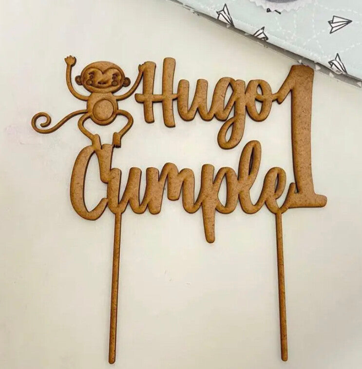 Topper Personalizado Monkey