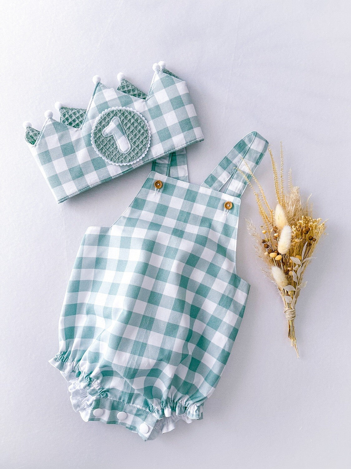 Pack Cumpleaños Vichy Verde Menta