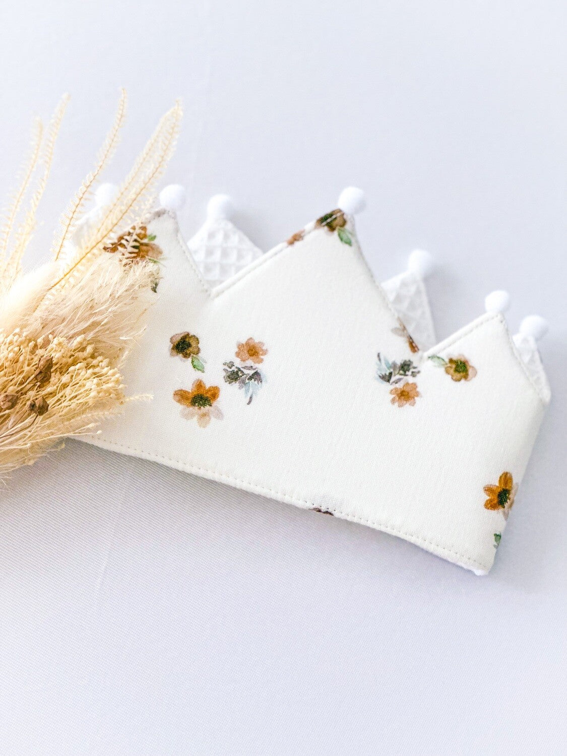 Corona Floral Crema