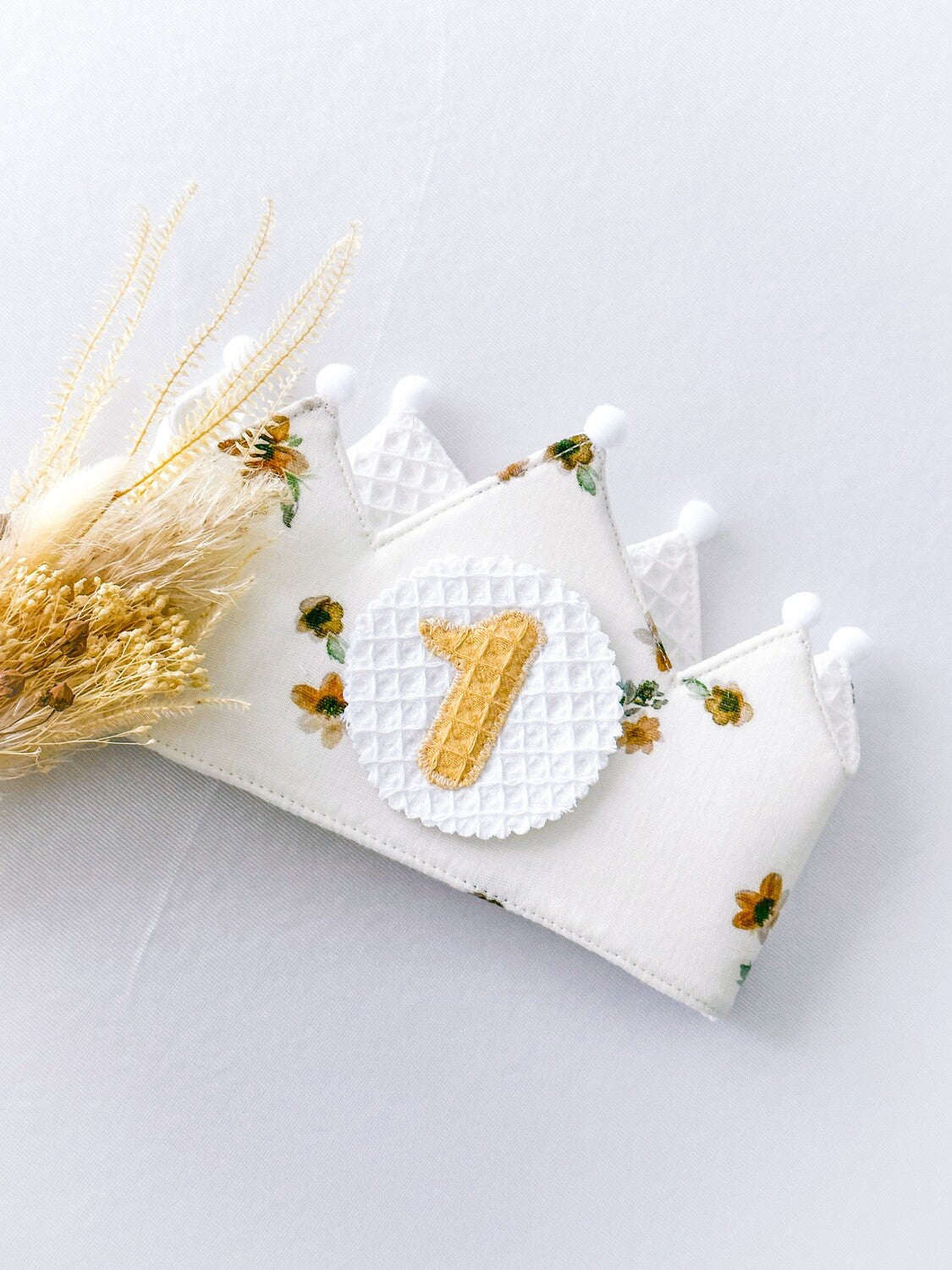 Corona Floral Crema