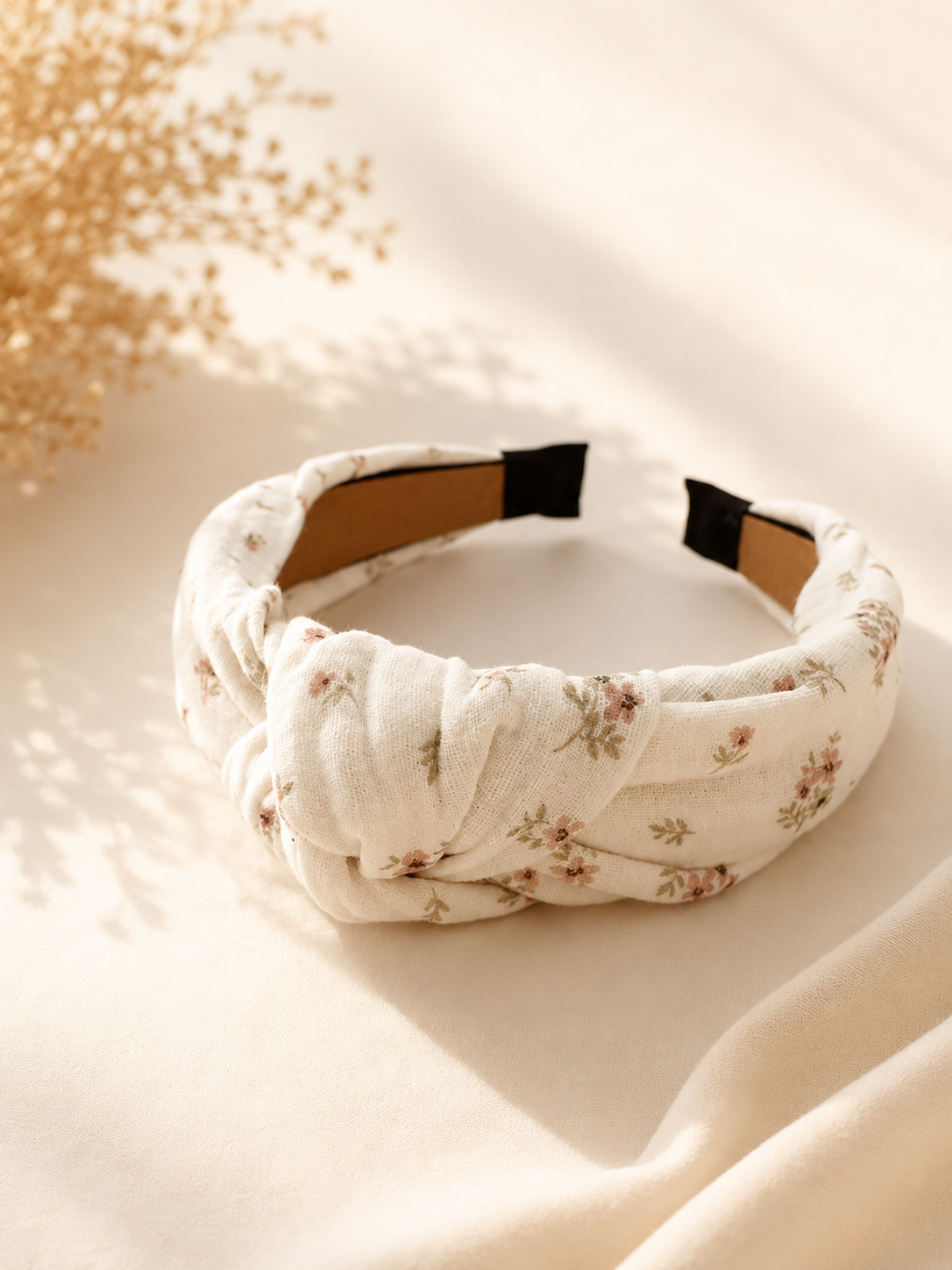 Diadema Nudo Muselina Liberty