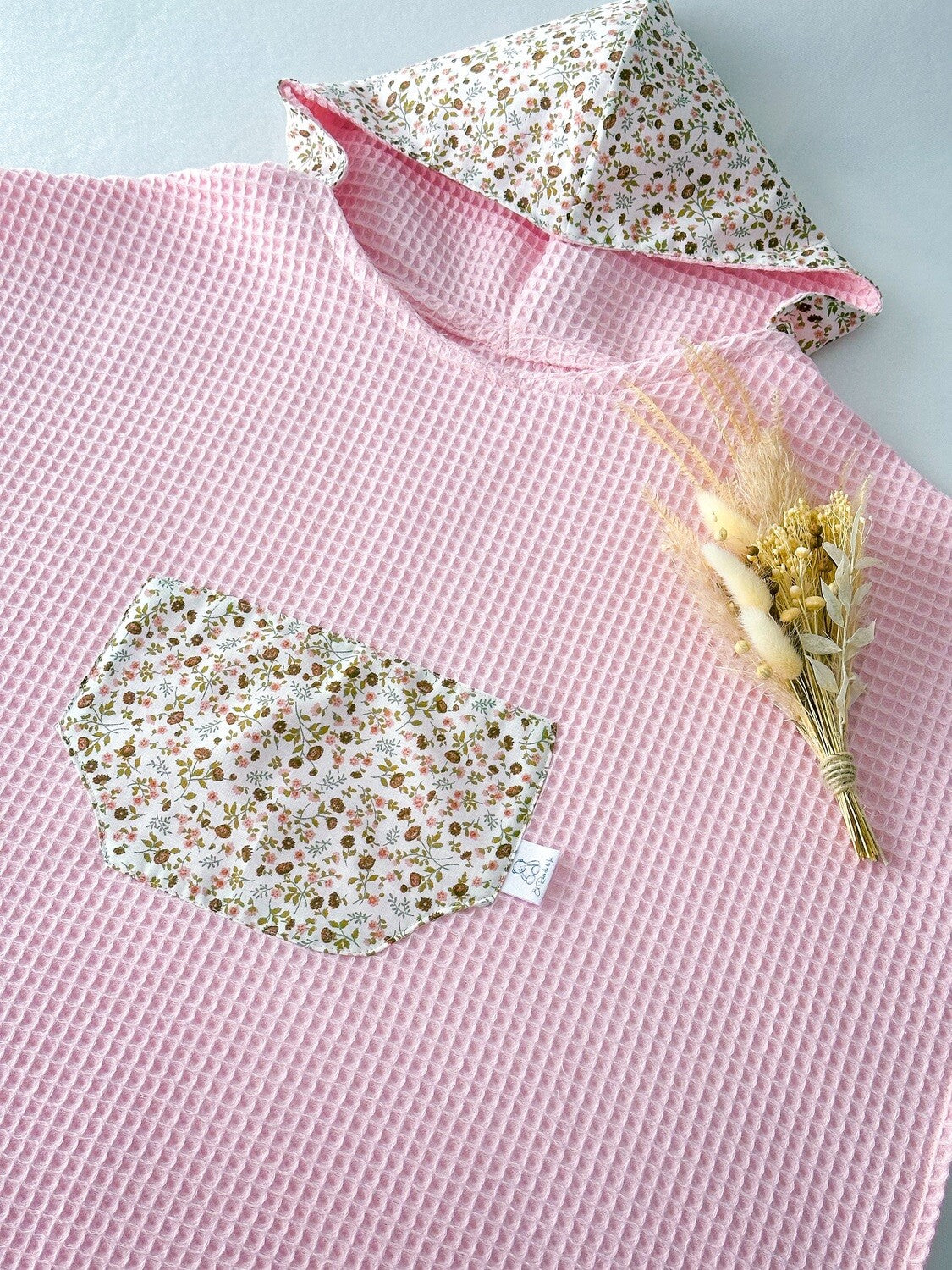 Poncho Baño Liberty Rosa