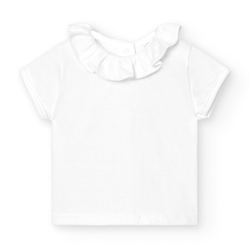Camiseta cuello volante manga corta Personalizada