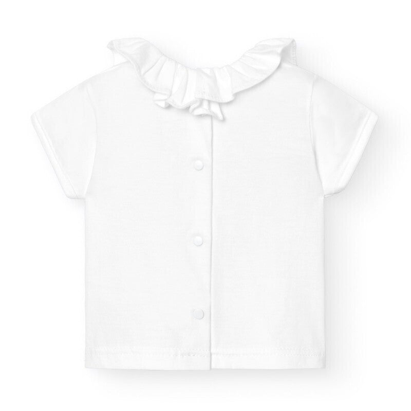 Camiseta cuello volante manga corta Personalizada