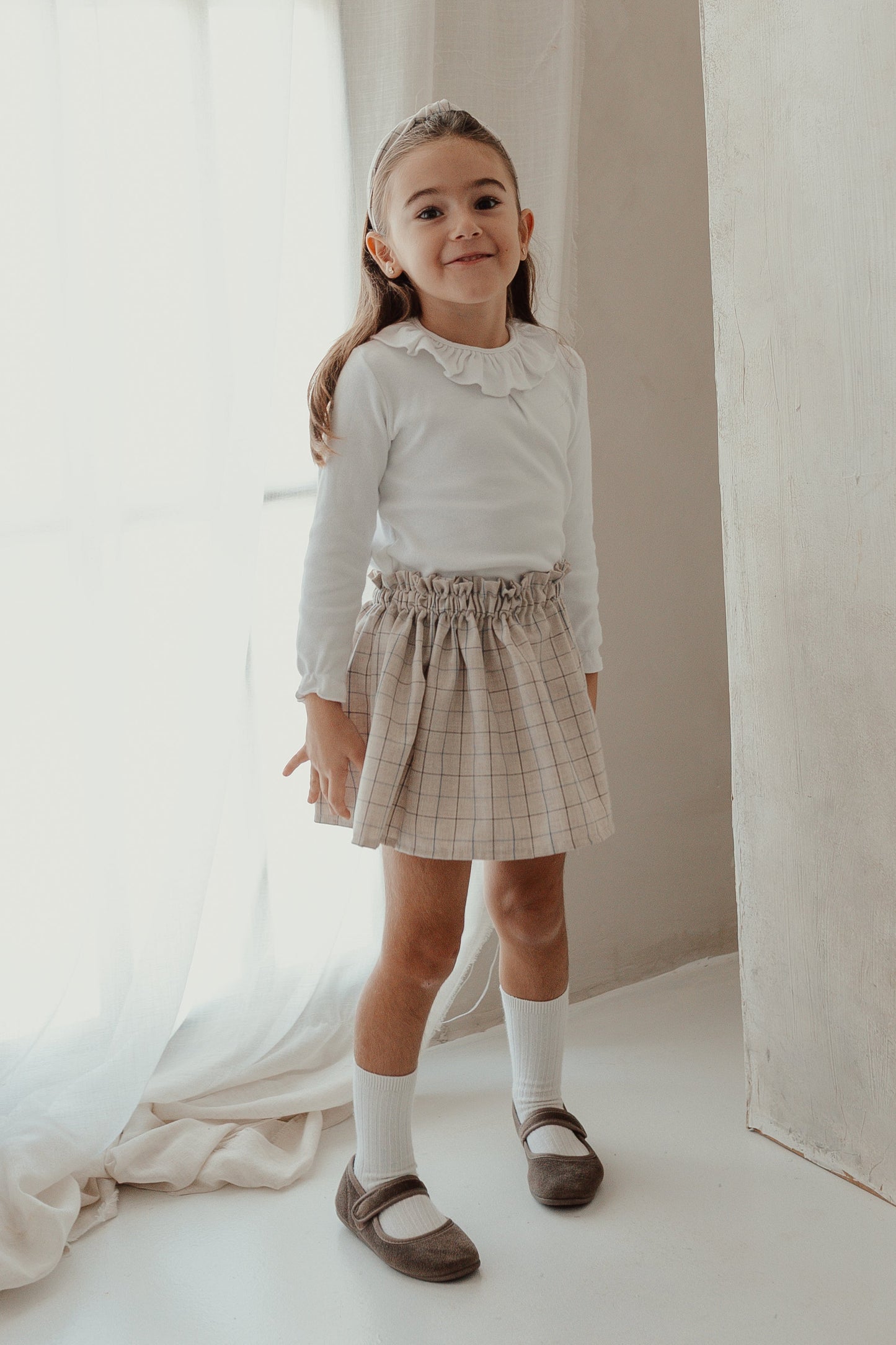 Falda Cuadros Azul