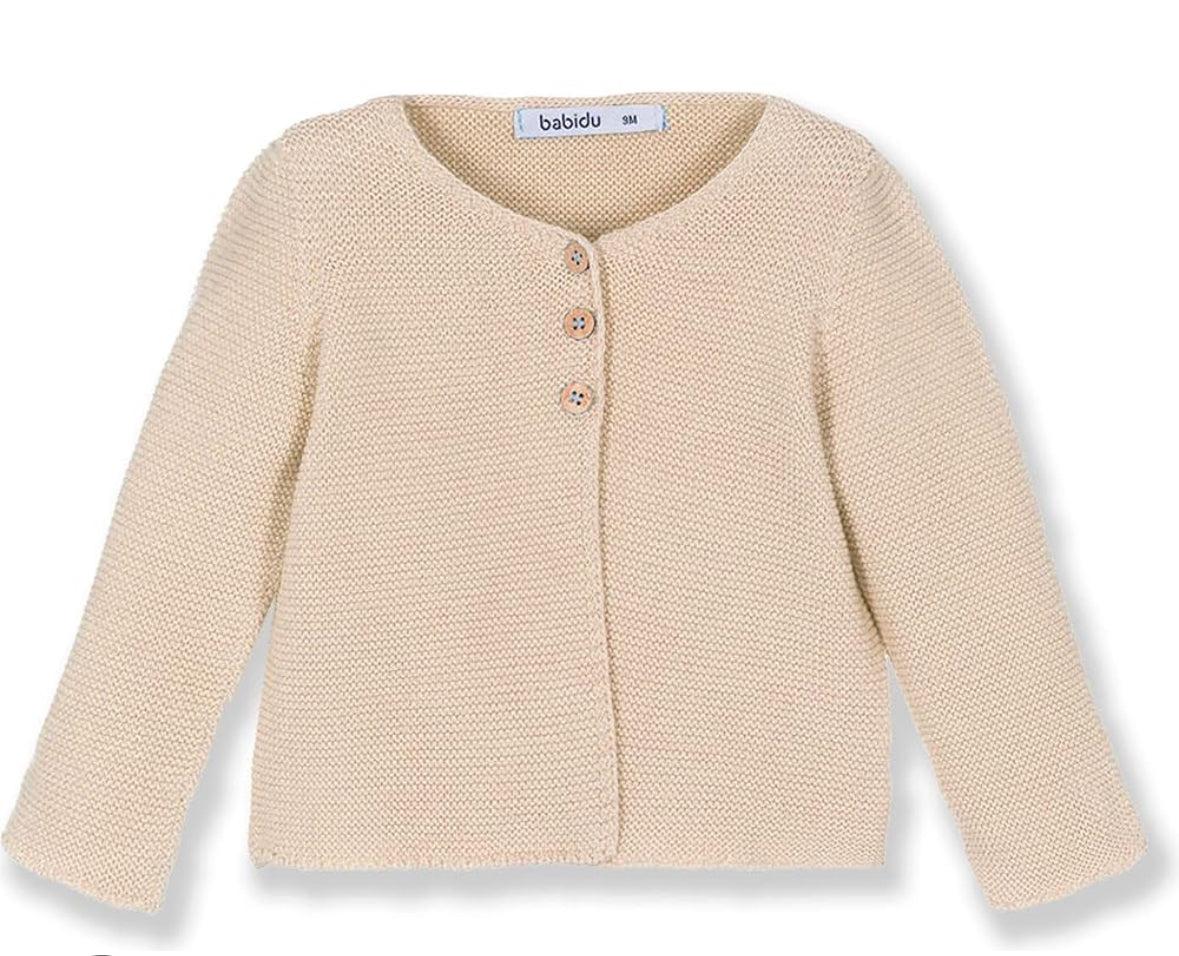 Chaqueta Punto Beig