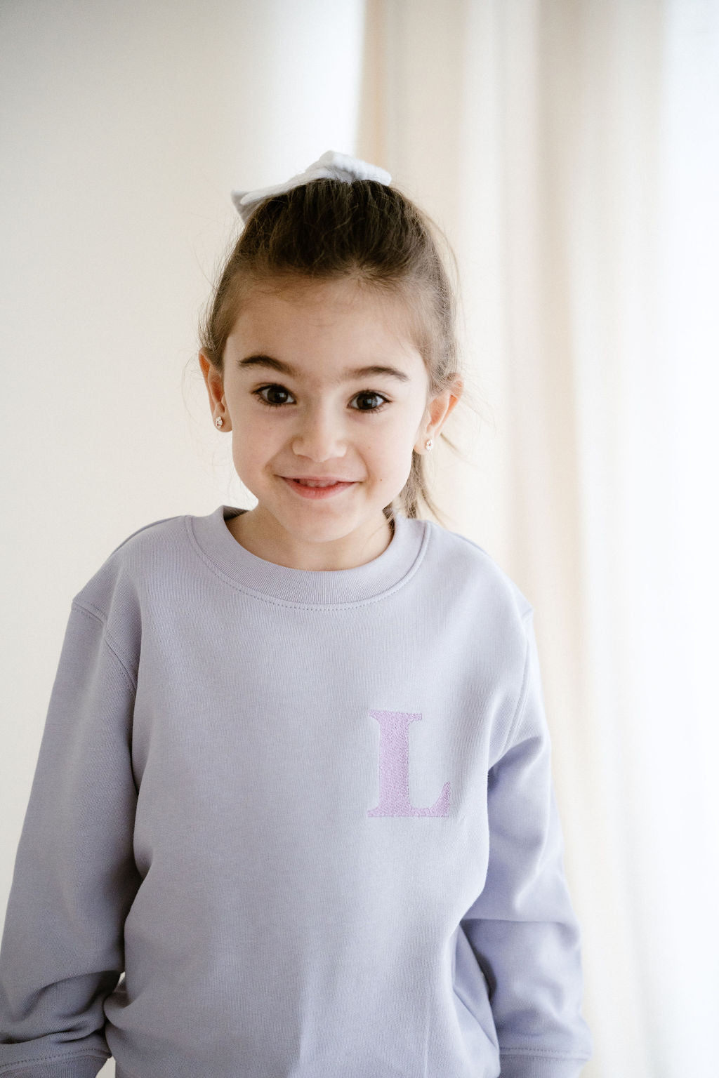 Sudadera personalizada inicial bordada Niño & Adulto