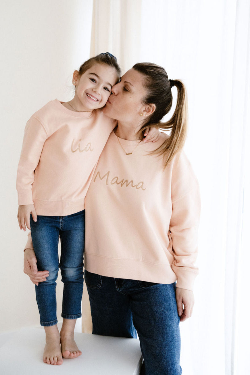 Sudadera personalizada nombre bordado Niño & Adulto
