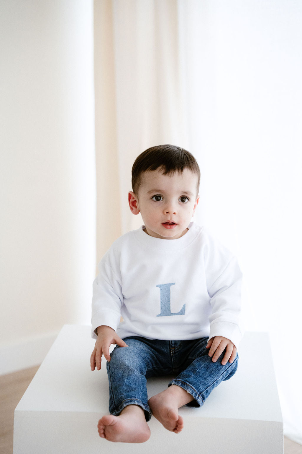 Sudadera personalizada inicial bordada