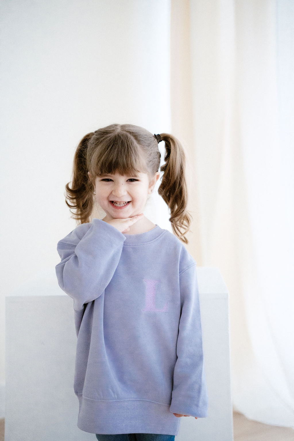 Sudadera personalizada inicial bordada Niño & Adulto
