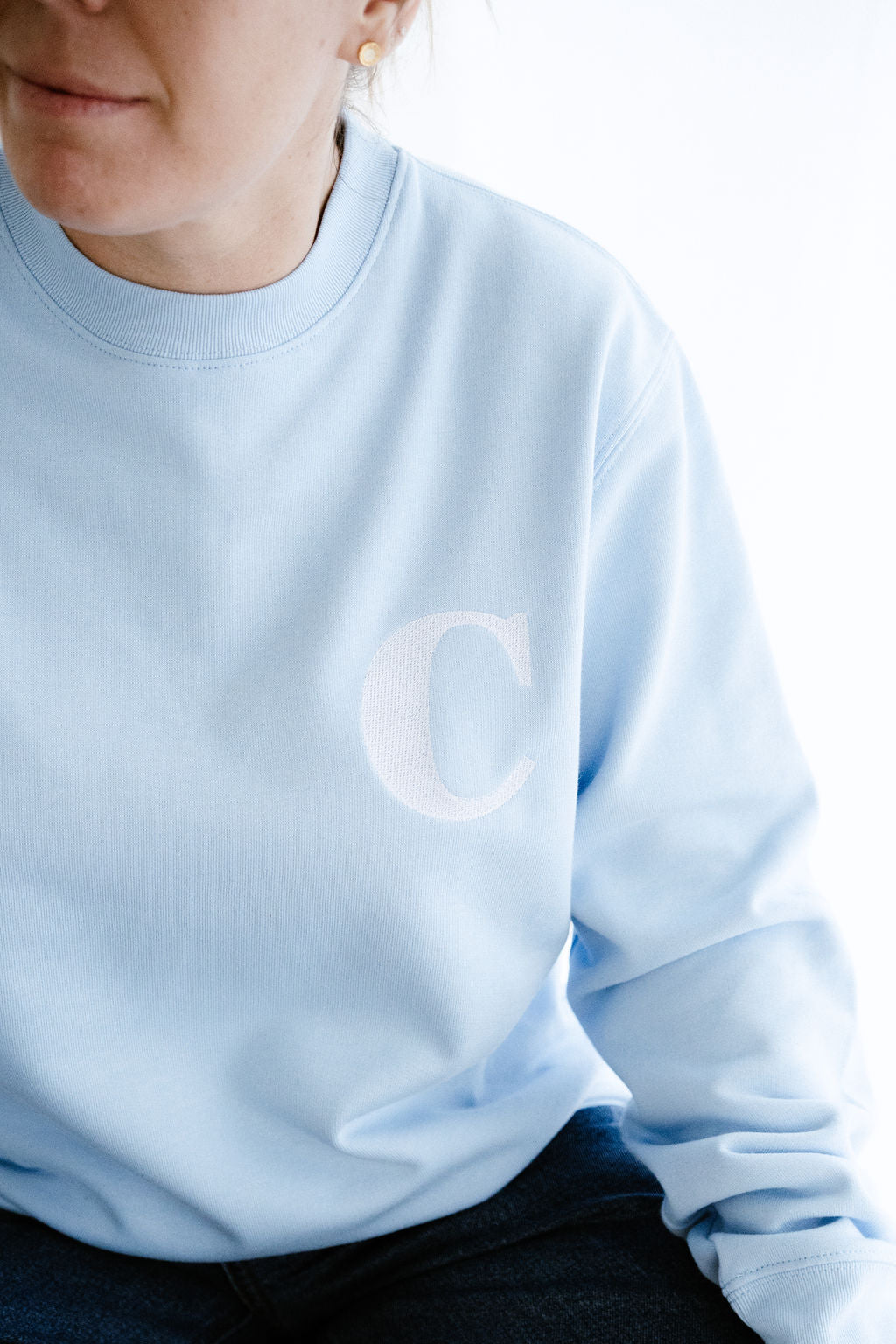 Sudadera personalizada inicial bordada