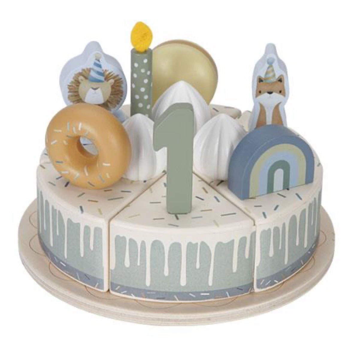 PASTEL DE CUMPLEAÑOS AZUL