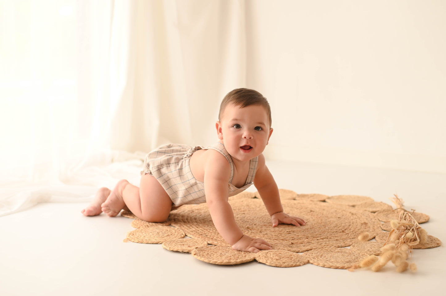 Pelele Cuadro beige