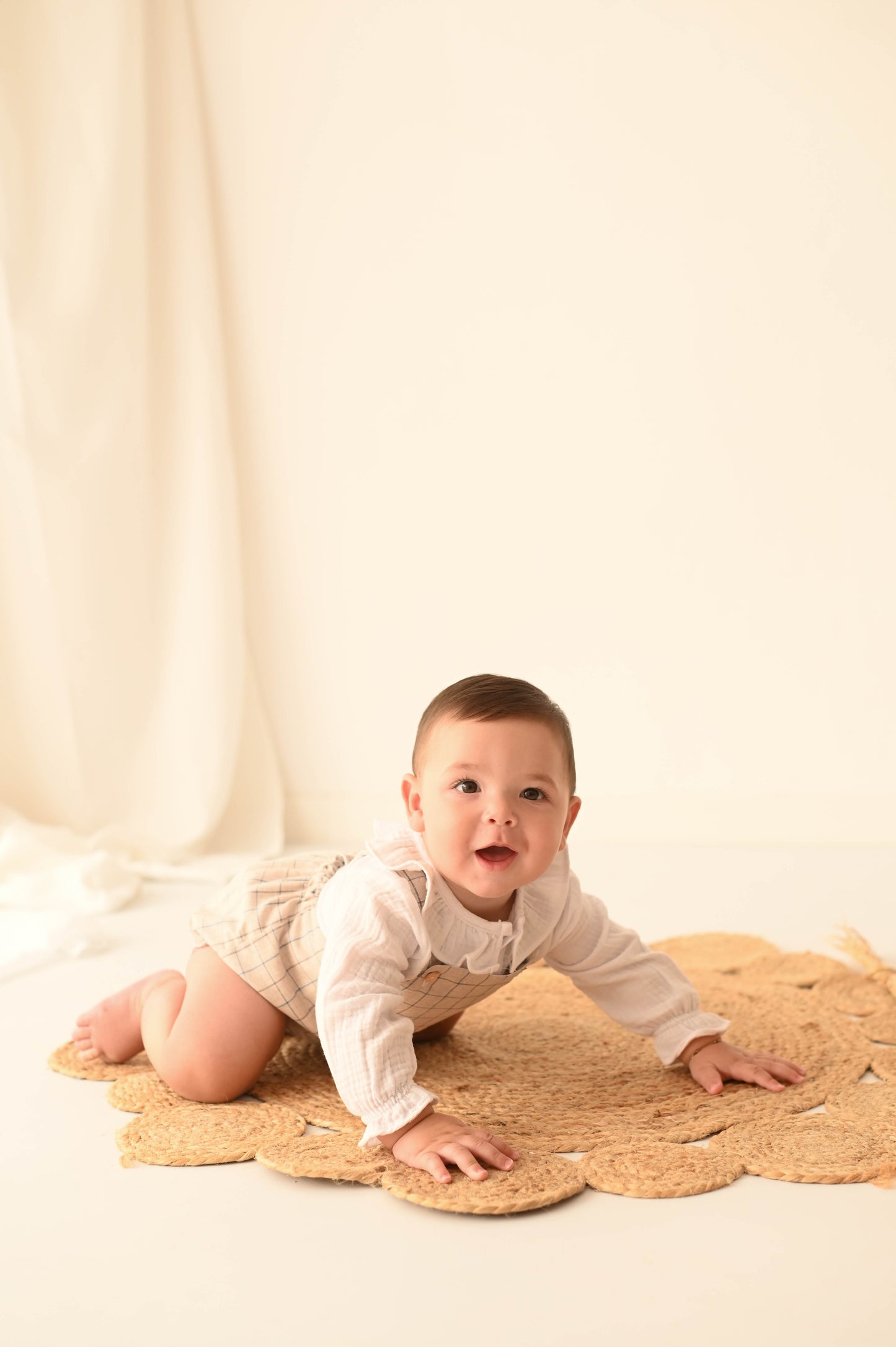 Pelele Cuadro beige