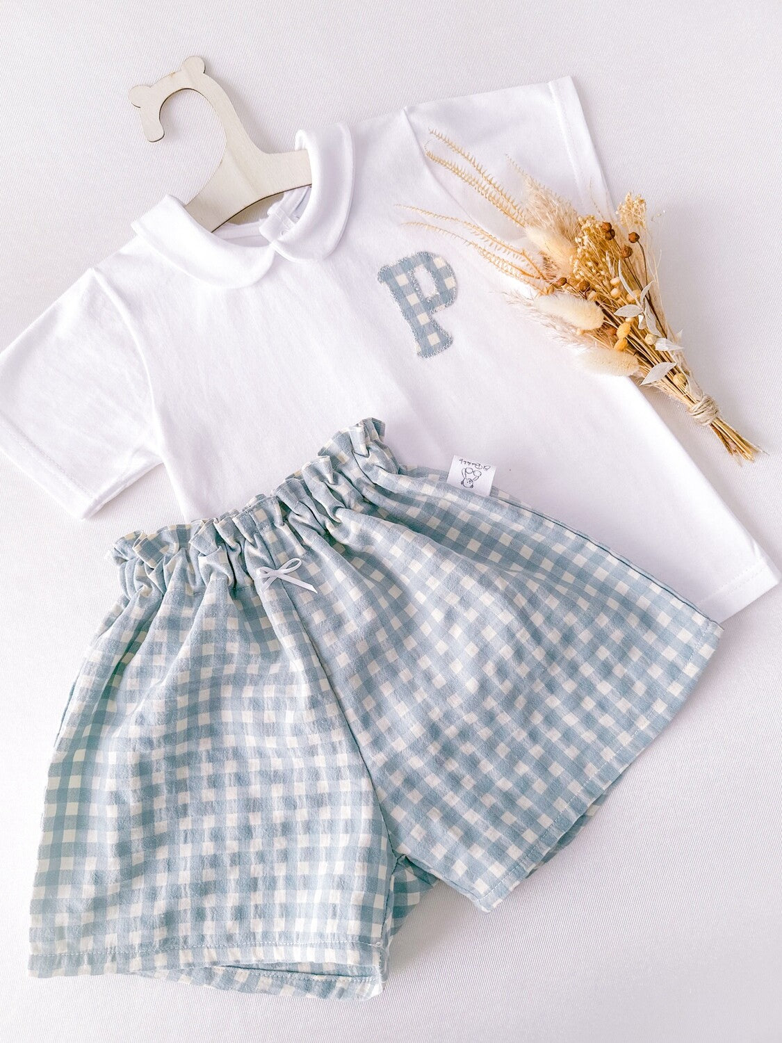 Conjunto Infantil Seersucker Aqua