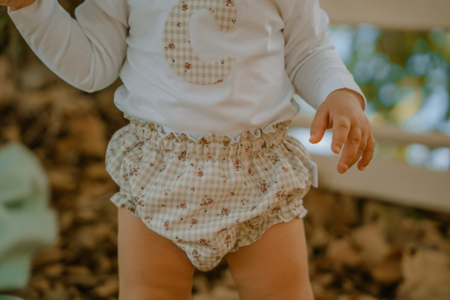 Conjunto Infantil Vichy Floral