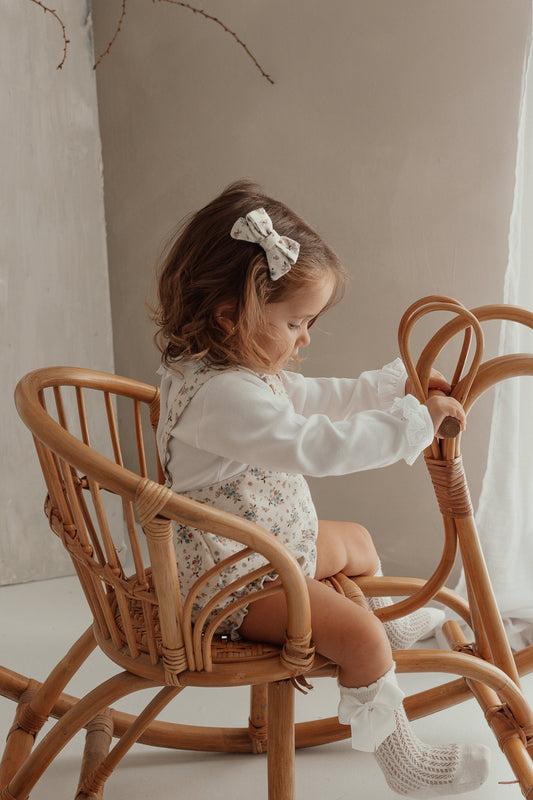 Lazo Pinza Pequeño Flor Rosa