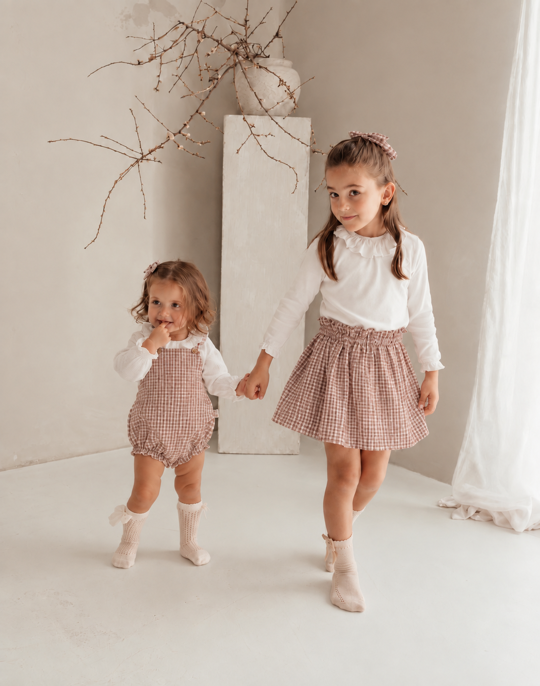 Pelele Vichy rosa