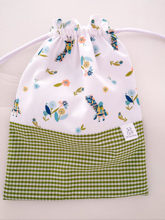 Bolsa Jirafa Vichy Oliva